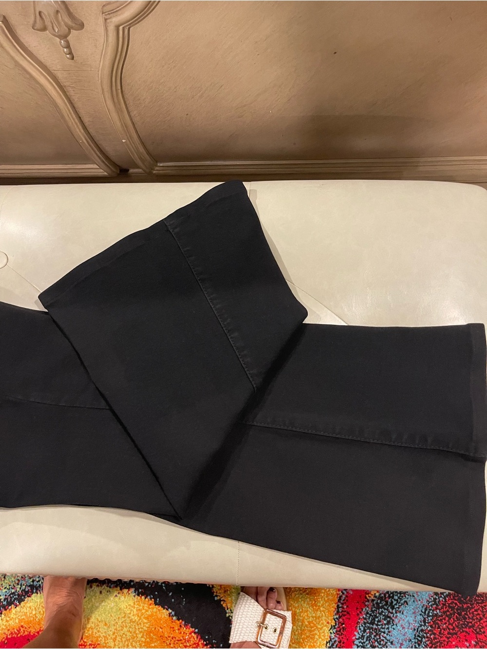 INC International Concepts Black Wide-Leg Flare Jeans